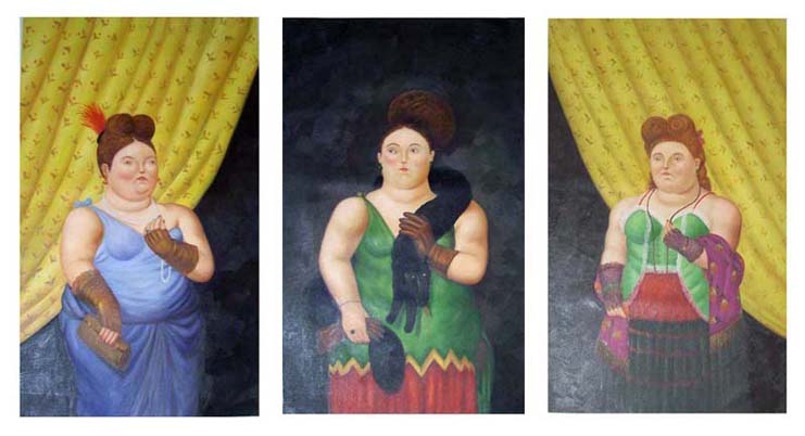 store falso d'autore Trilogy - Society Lady di Fernando Botero